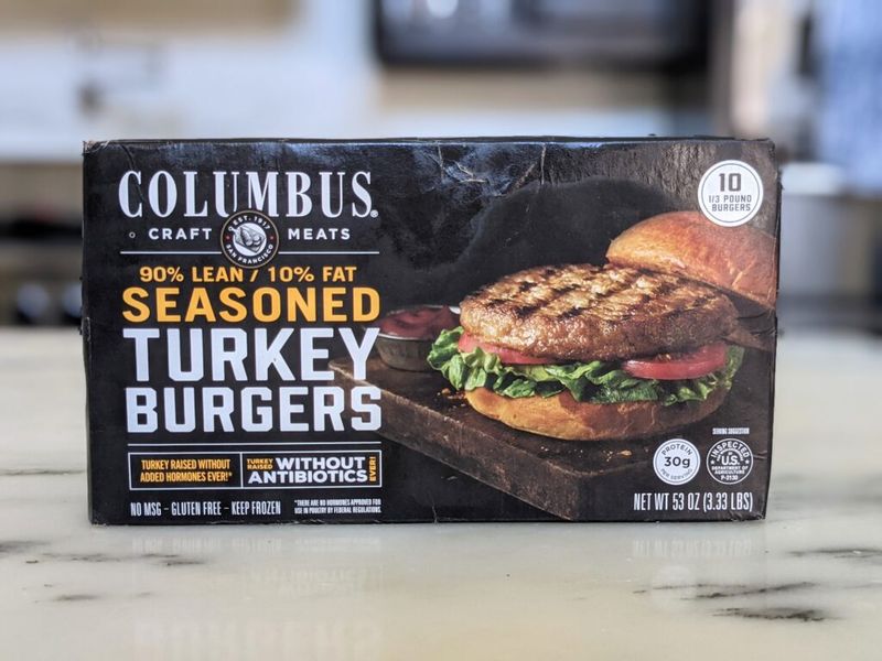 Columbus Meats Seasoned Turkey Burgers