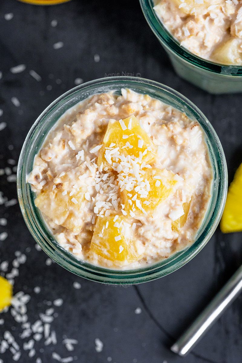 Pineapple Coconut Overnight Oats