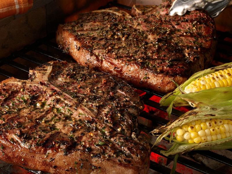 Peppercorn-Crusted T-Bone