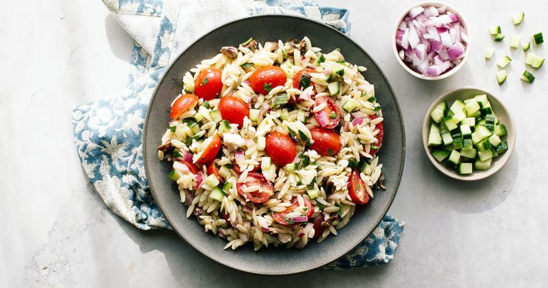 Greek Orzo Salad Bowl