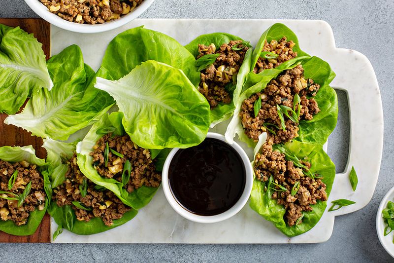 Beef and Mushroom Lettuce Wraps