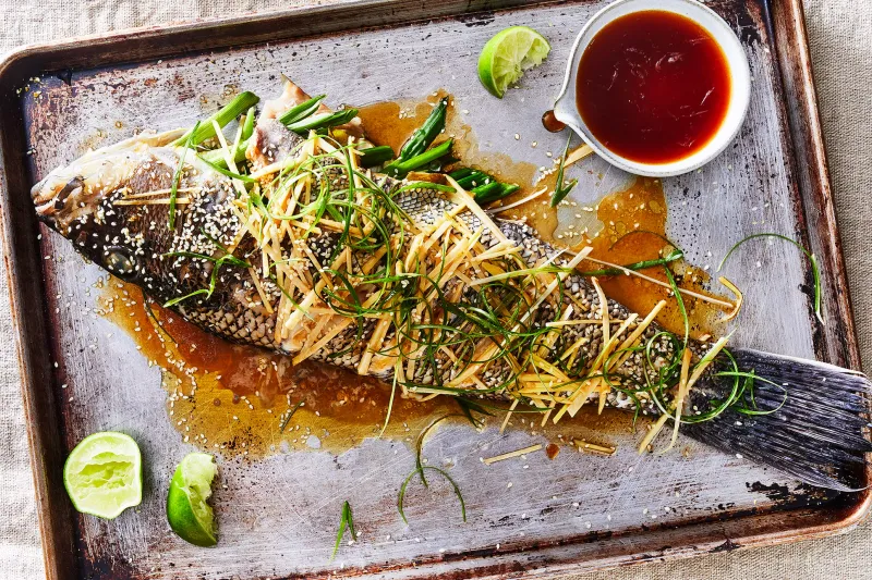 Steamed Fish with Ginger