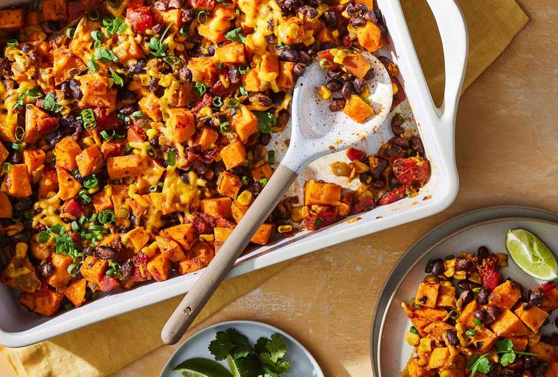 Sweet Potato and Black Bean Casserole