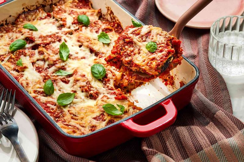 Eggplant Parmesan Breakfast Casserole