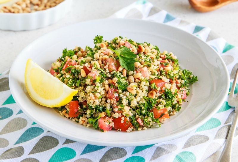 Lemon Mint Quinoa Salad