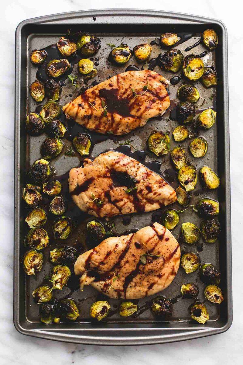 Balsamic Chicken and Brussels Sprouts