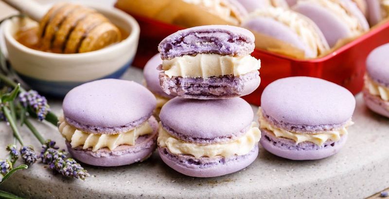Lemon Lavender Macarons