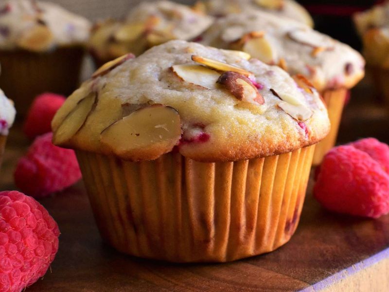 Raspberry Almond Muffin