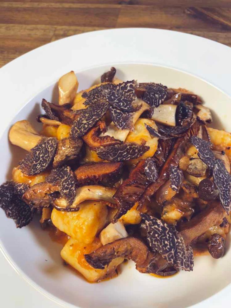 Truffle Oil and Mushroom Gnocchi