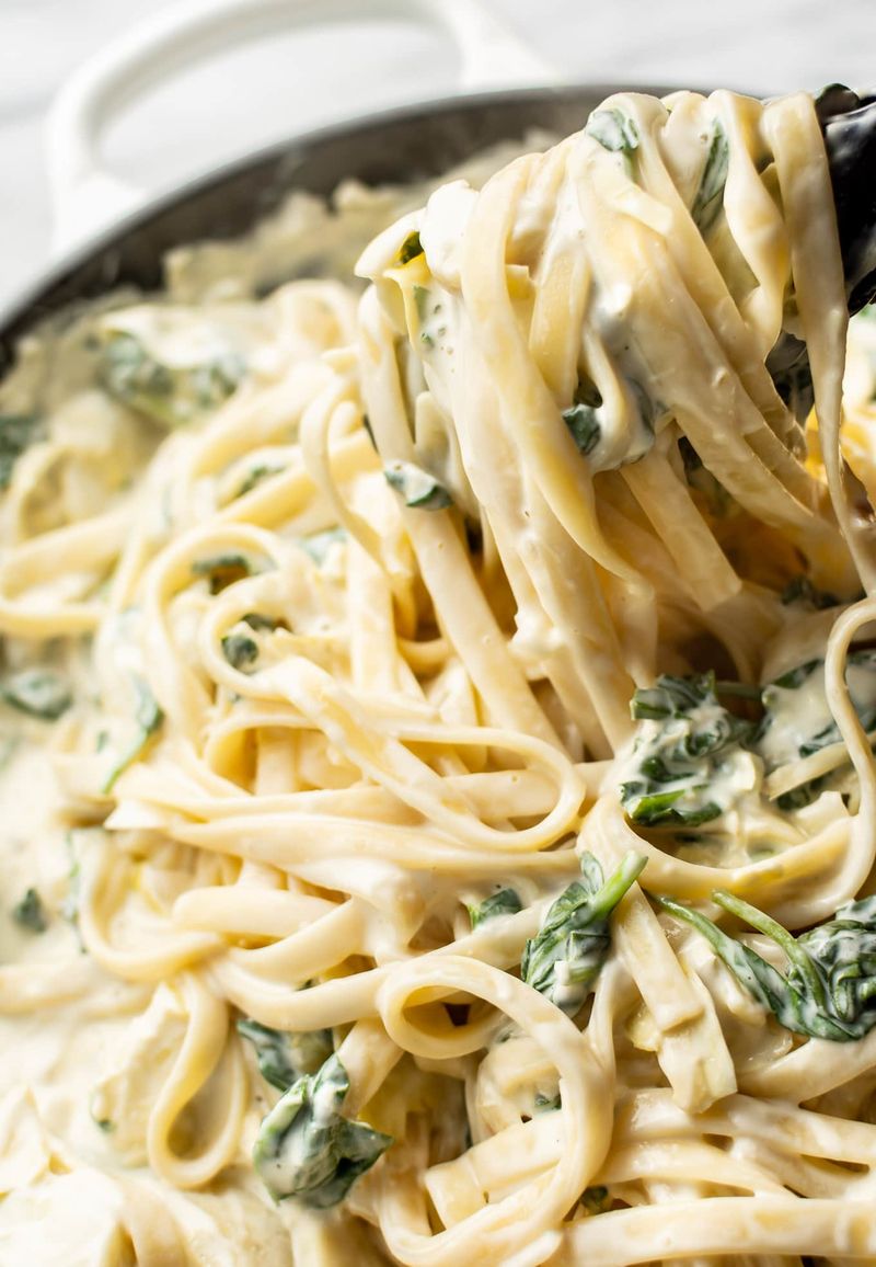 Spinach Artichoke Linguine