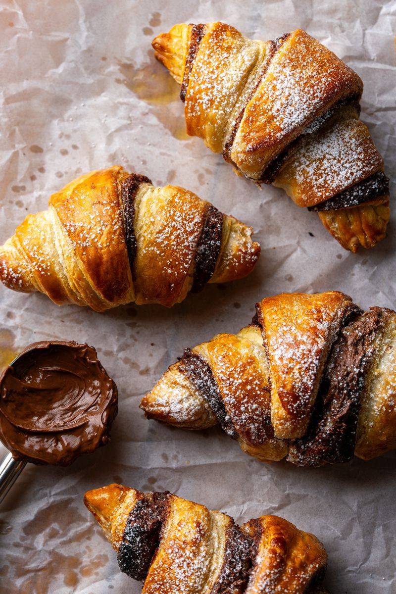 Nutella Stuffed Crescent Rolls