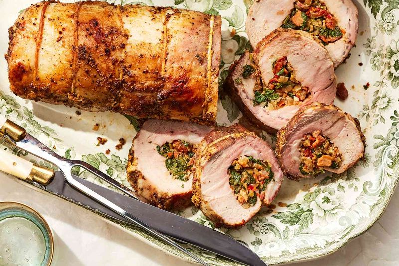 Garlic-Stuffed Pork Loin