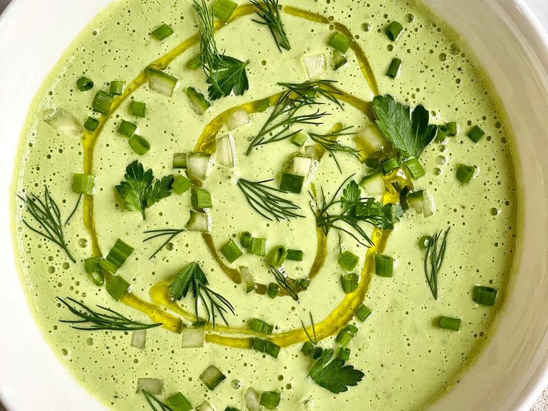 Chilled Cucumber and Dill Soup