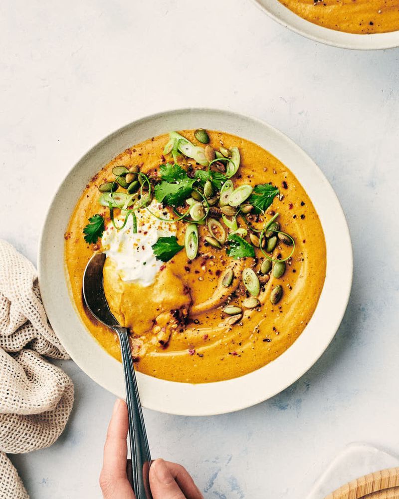 Pumpkin and Red Lentil Soup