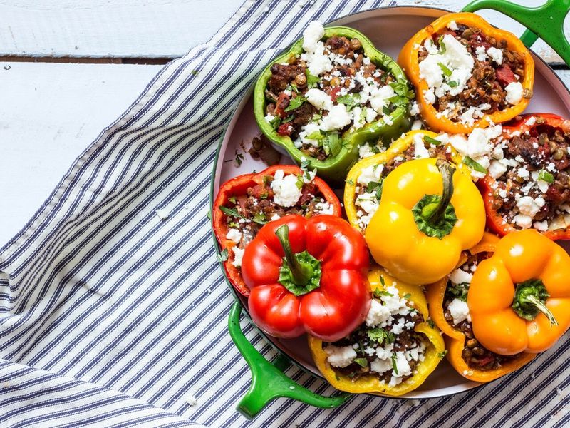 Lentil-Stuffed Peppers
