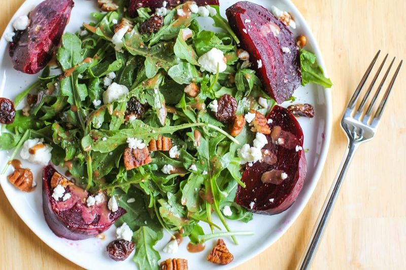 Roasted Beet and Arugula Salad