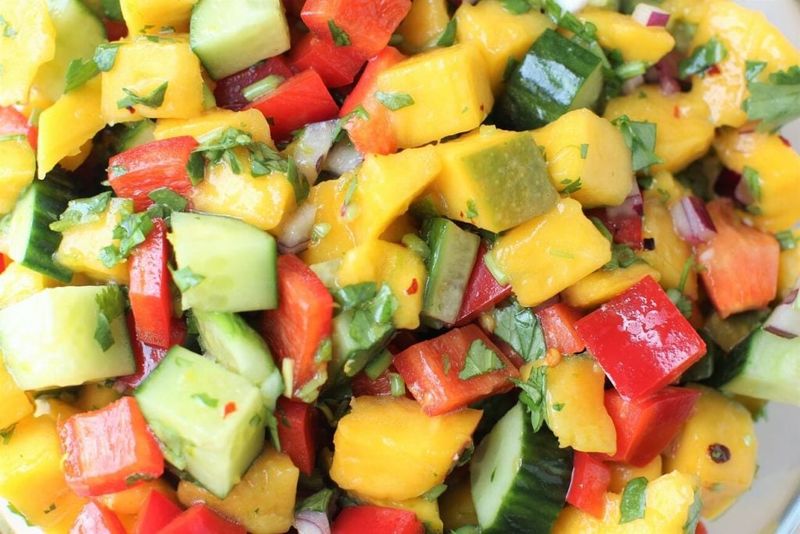 Spicy Mango and Avocado Salad