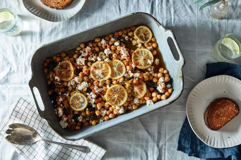 Mediterranean Chickpea Bake