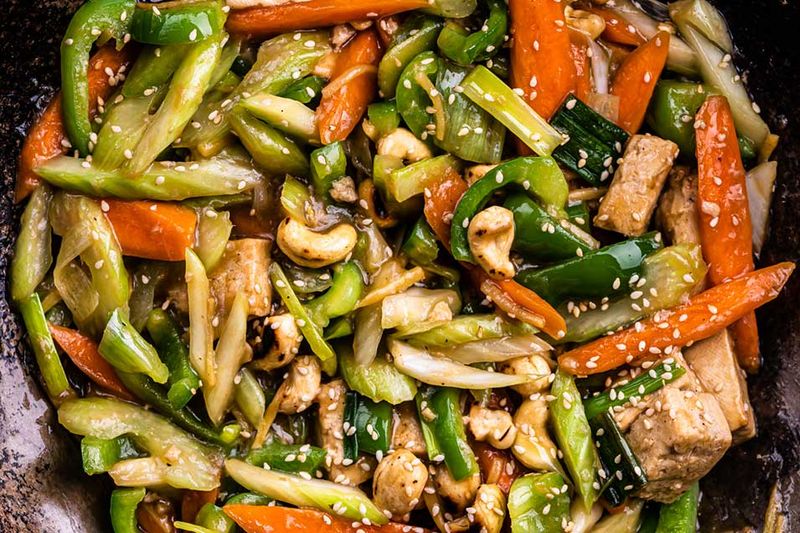 Tofu Stir-Fry with Cashews