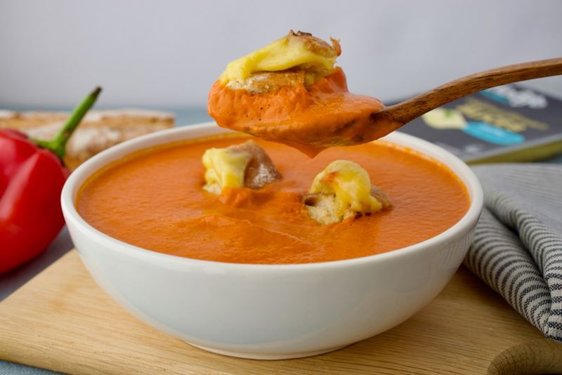 Roasted Red Pepper and Tomato Soup