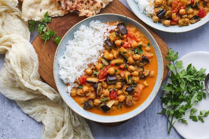 Eggplant and Chickpea Curry