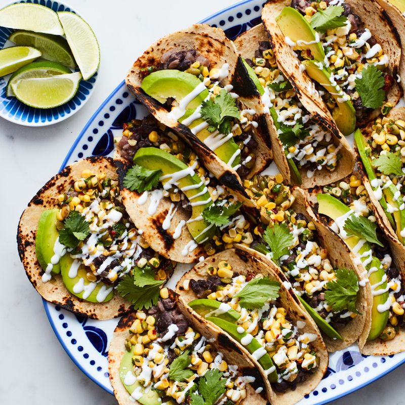 Avocado and Black Bean Tacos
