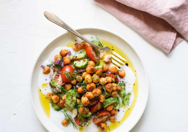 Greek Yogurt and Chickpea Bowl