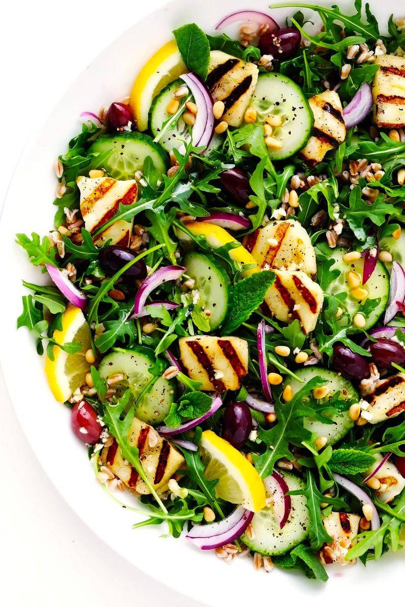Grilled Cypriot Halloumi Salad