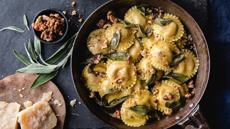 Ravioli with Sage Butter