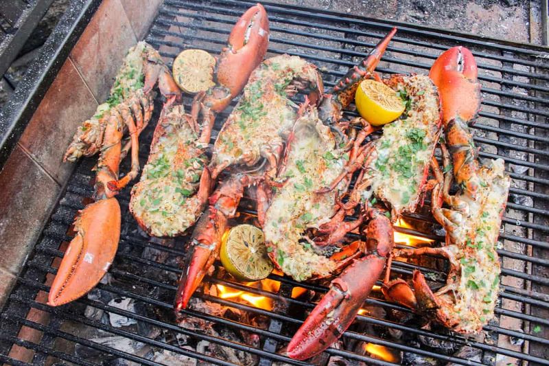 Grilled Lobster with Garlic Butter