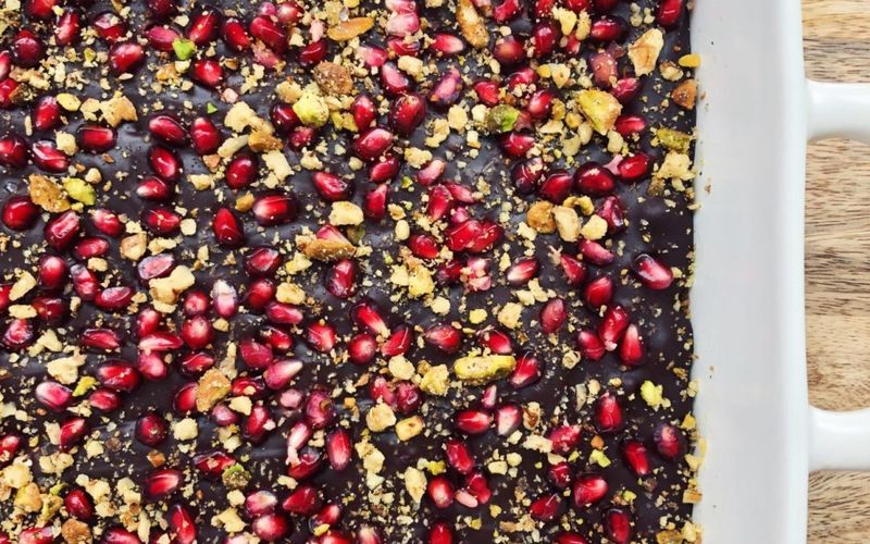 Pomegranate Yogurt Bark