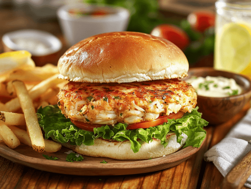 Maryland: Crab Cake Cheeseburger