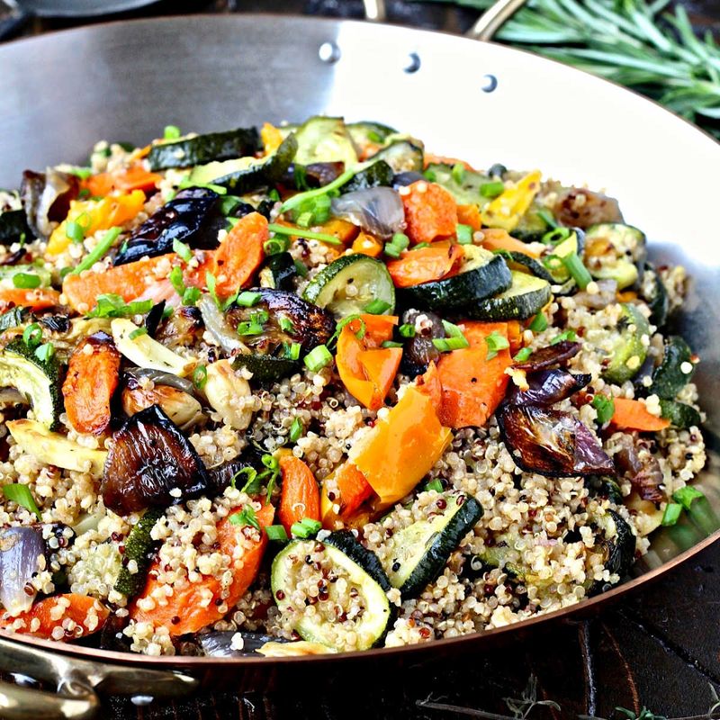 Roasted Vegetable Quinoa Salad