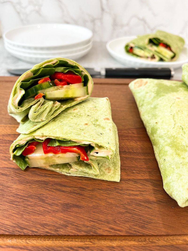Hummus and Veggie Wrap