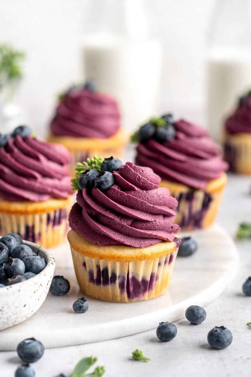 Blueberry Lemon Thyme Cupcakes