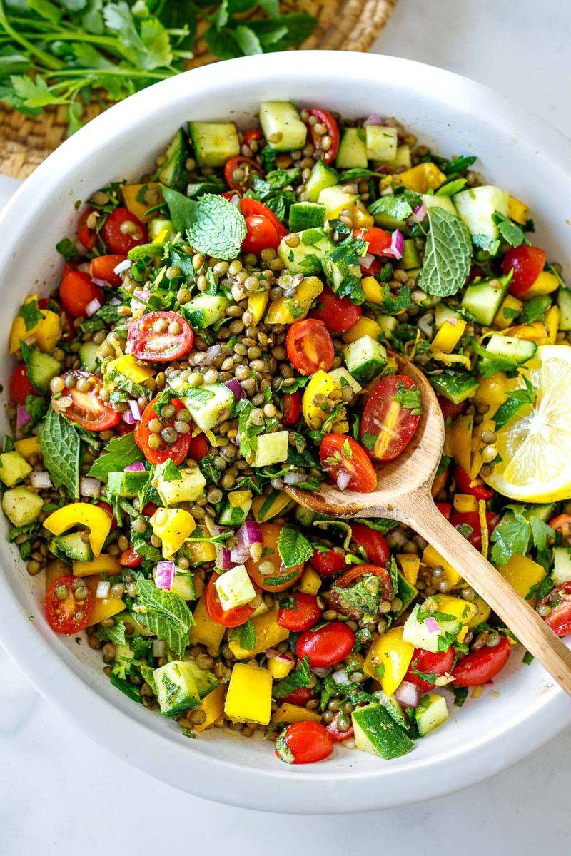 Herbed Lentil and Tomato Mix