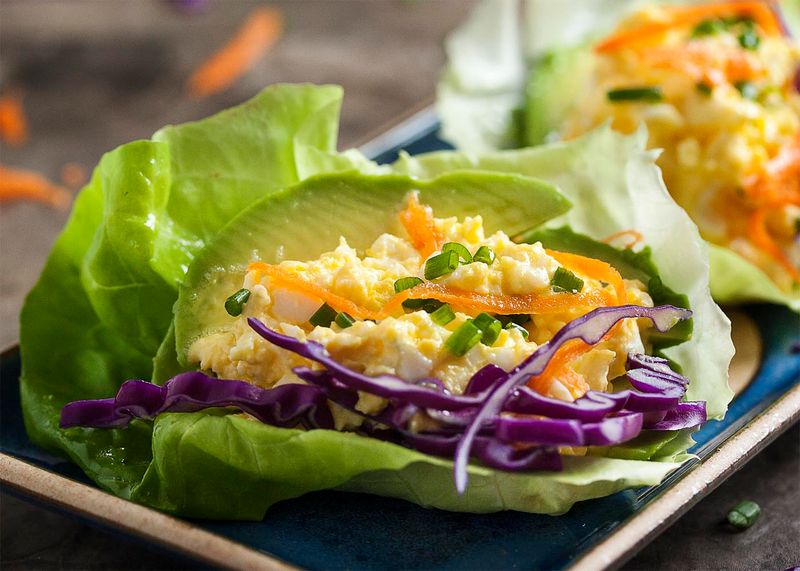 Egg Salad Lettuce Wraps
