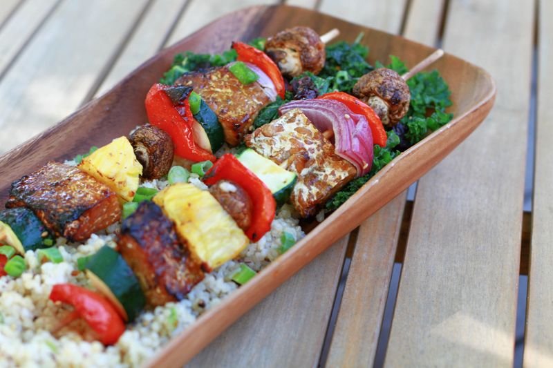 BBQ Tempeh Skewers