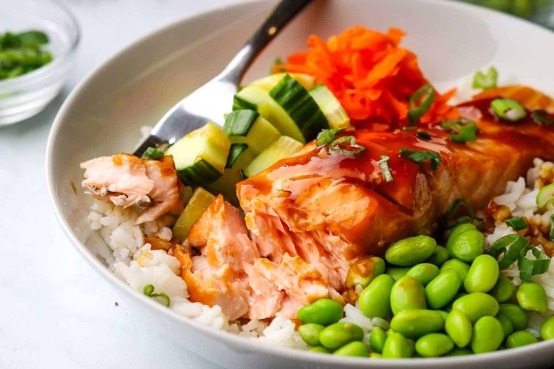 Teriyaki Salmon Bowls