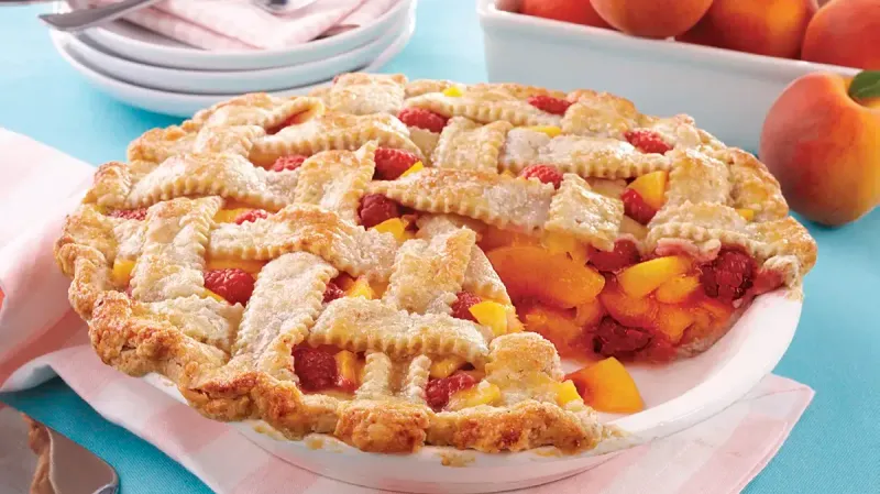 Peach Melba Pie