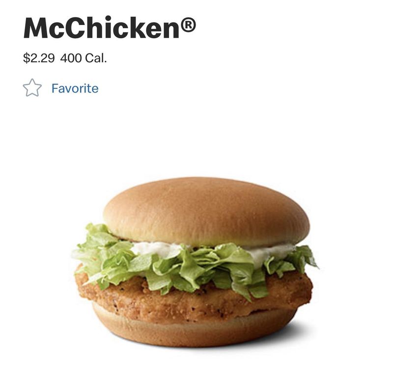 Massachusetts: McChicken
