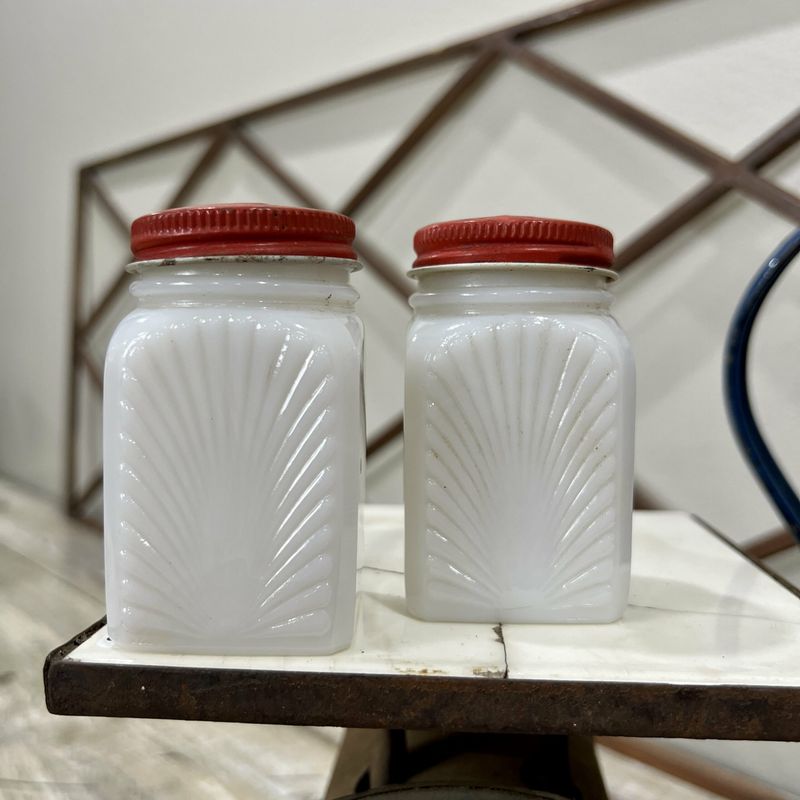 Vintage Milk Glass Jar