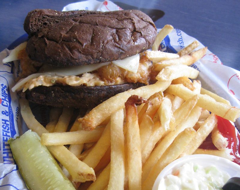 Michigan: Great Lakes Whitefish Burger
