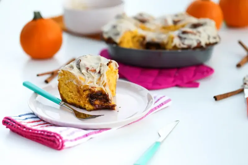 Pumpkin Spice Cinnamon Rolls