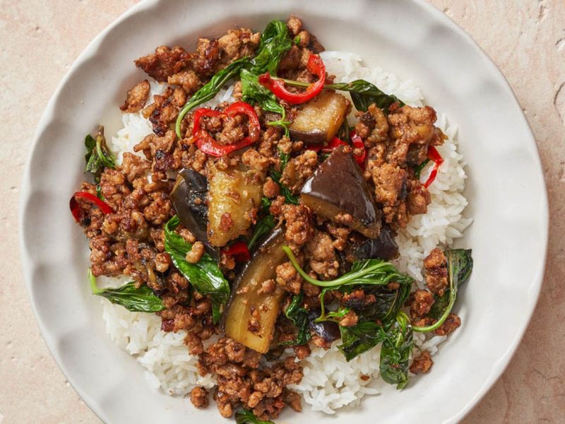 Beef and Eggplant Stir Fry
