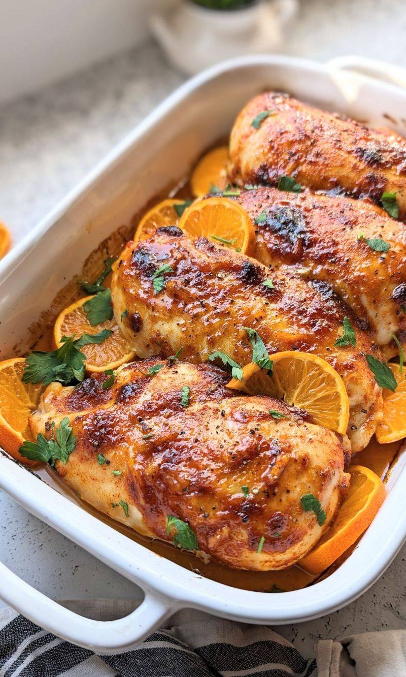 Orange Glazed Chicken Breast
