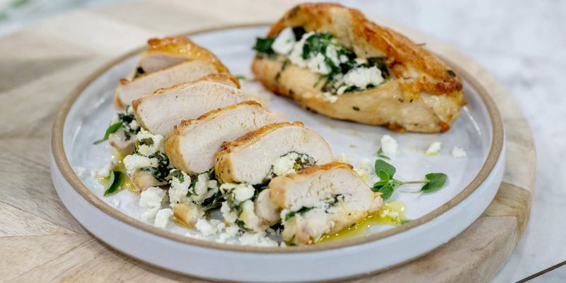 Spinach and Feta Stuffed Chicken