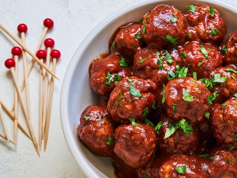Sweet and Spicy BBQ Meatballs