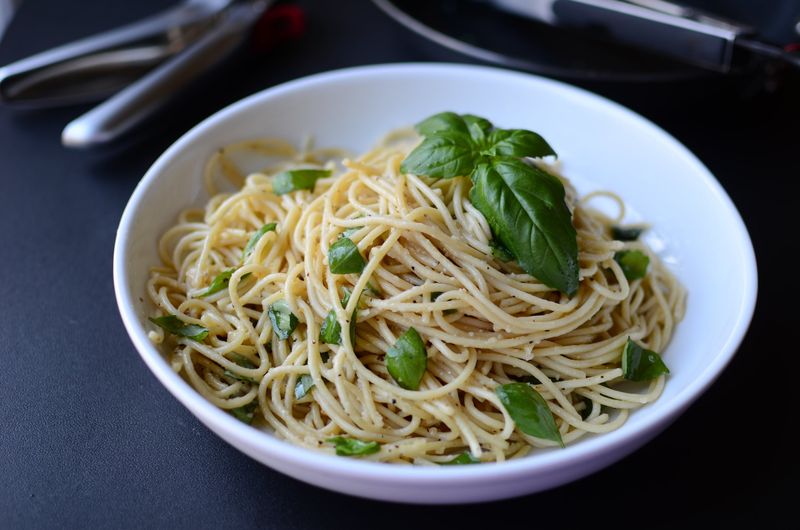 Herbed Olive Oil Spaghetti