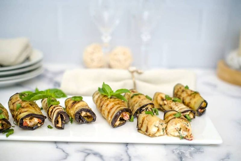 Eggplant and Cheese Roll-Ups